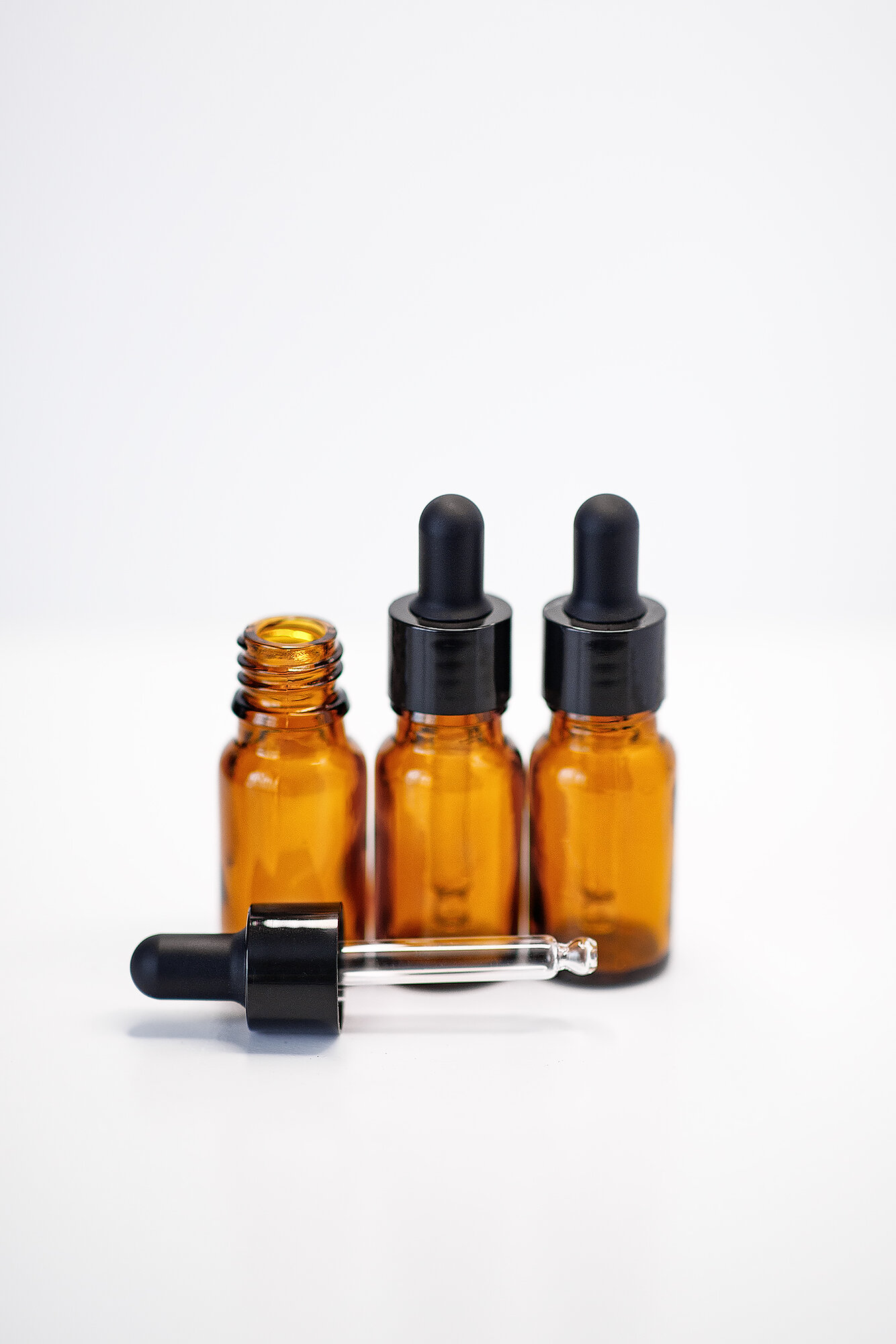 Флаконы стеклянные набор 10мл с пипеткой — фото 1