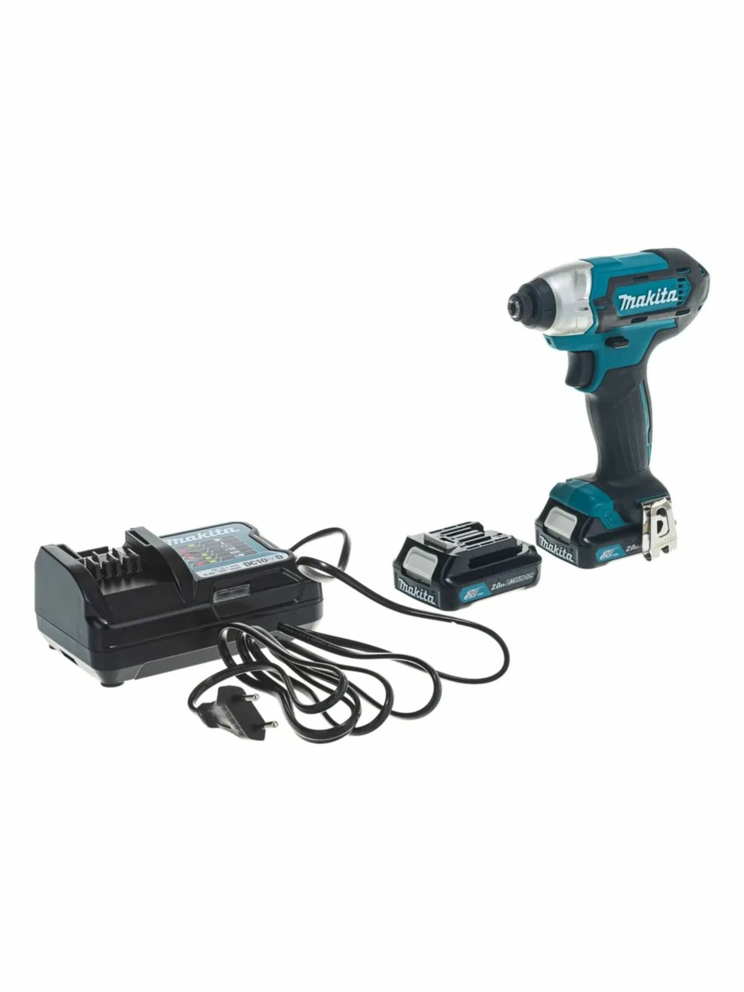 Шуруповерт (гайковерт) аккумуляторный MAKITA TD110DWAE, 2 Li-lon аккумулятора 2.0 А*ч 12 В.