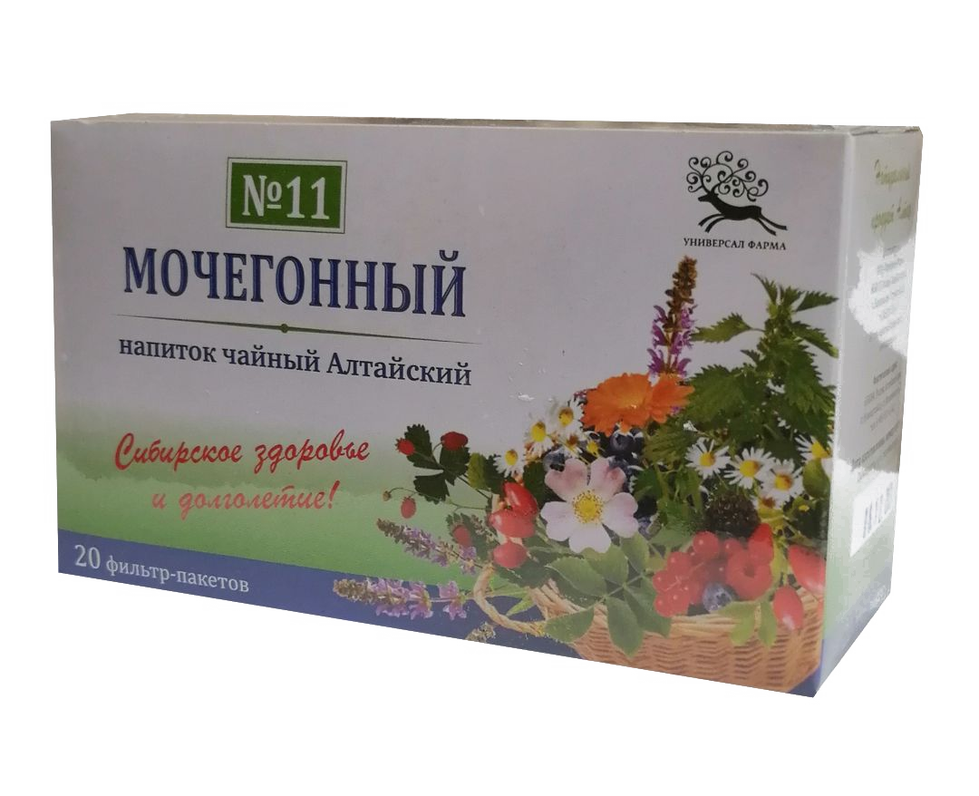 Сбор трав Мочегонный №11, 20 фильтр-пакетов (Универсал-Фарма) (производство Алтай)