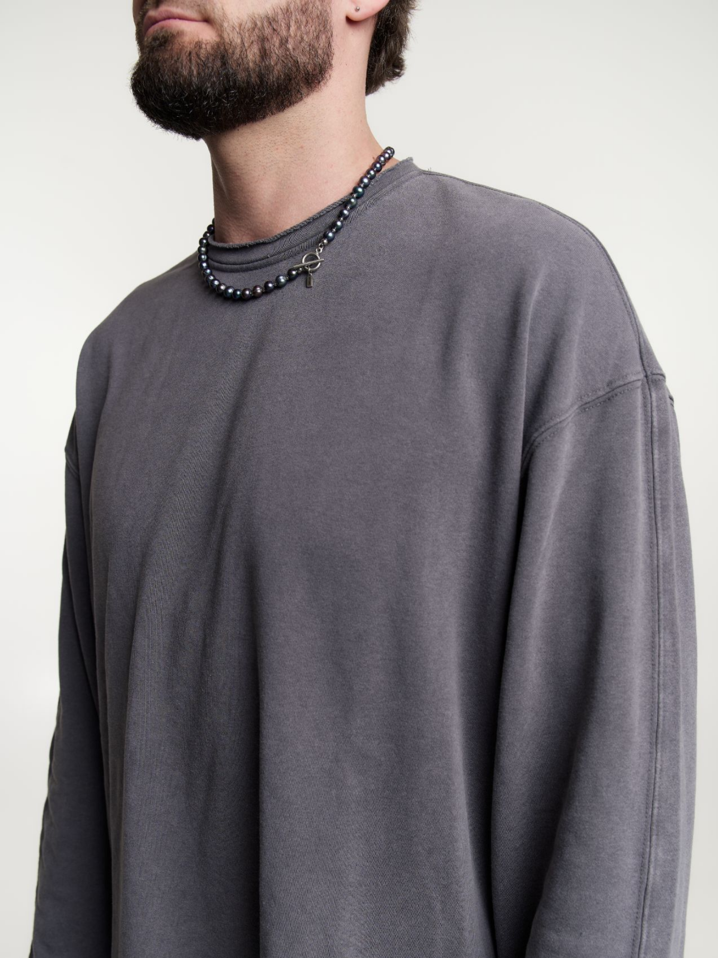 Бусы RESURS, жемчуг пресноводный культивированный, жемчуг пресноводный, жемчуг культивированный, длина 50 см, черный, фиолетовый, синий — фото 1