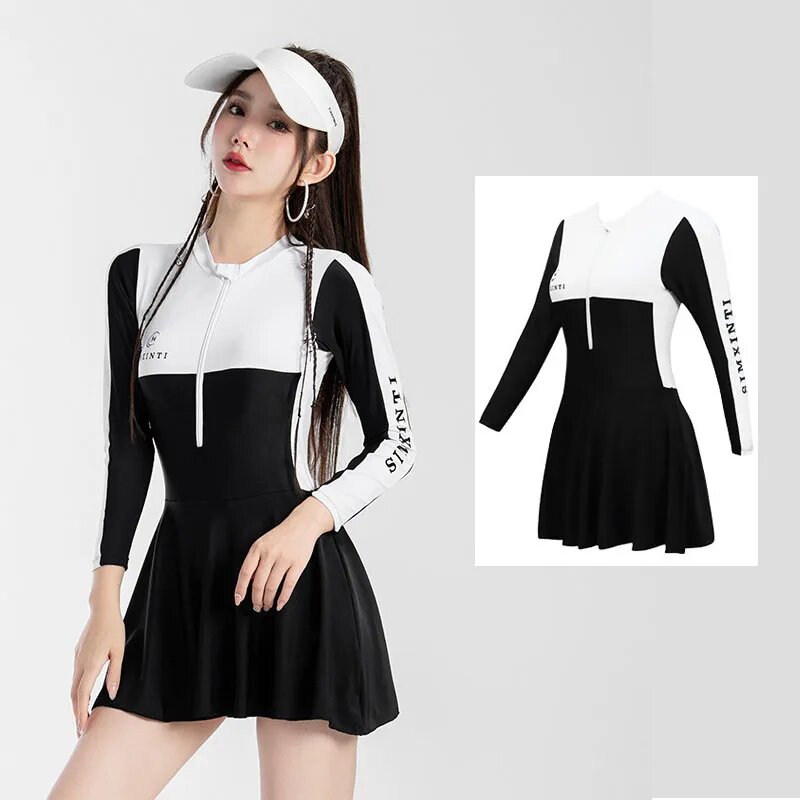 BSwemek Женские Rash Guard из спандекса Черный XL 23101