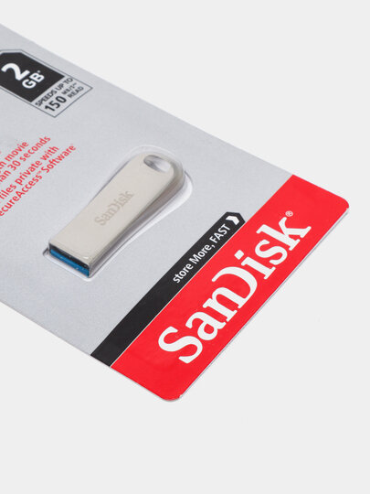 Флешка "SanDisk Ultra Luxe", USB 3.0, 2ГБ, металлический корпус, водонепроницаемая — фото 1