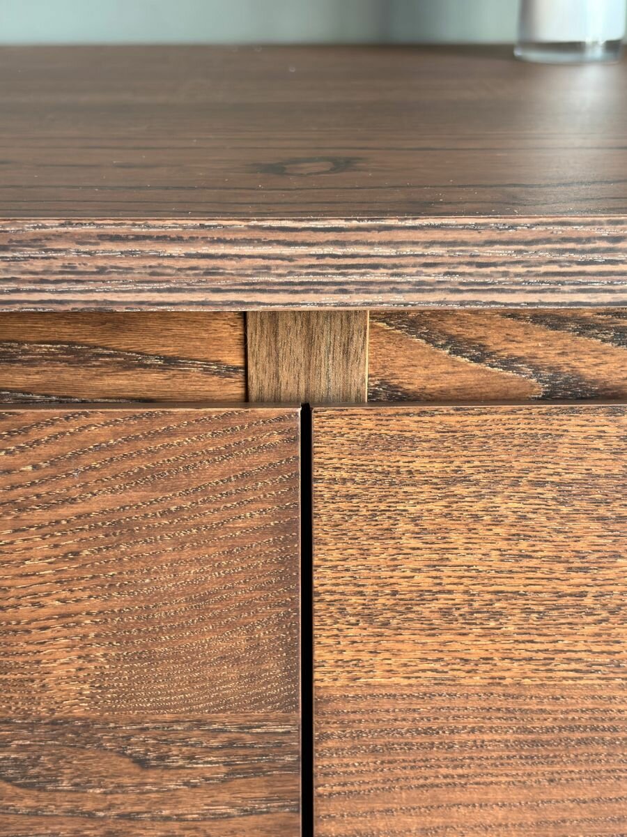 Комод с ящиками для одежды, ясень, литен (MALM IKEA), 6 ящиков, 160х48х77 см — фото 1