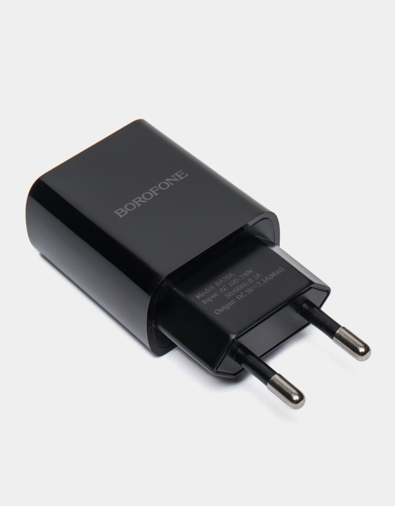 Сетевое зарядное устройство Borofone BA2OA , с кабелем Micro-USB ,12 W Черный — фото 1