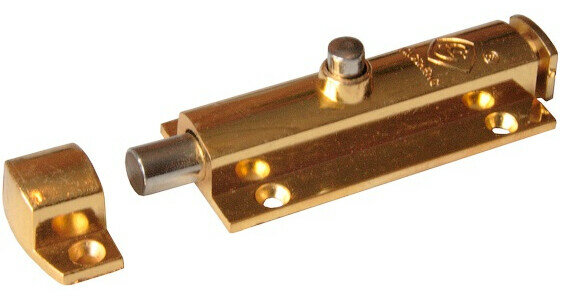 Задвижка мебельная автоматическая STARFIX, цвет золото (SMF-2736)