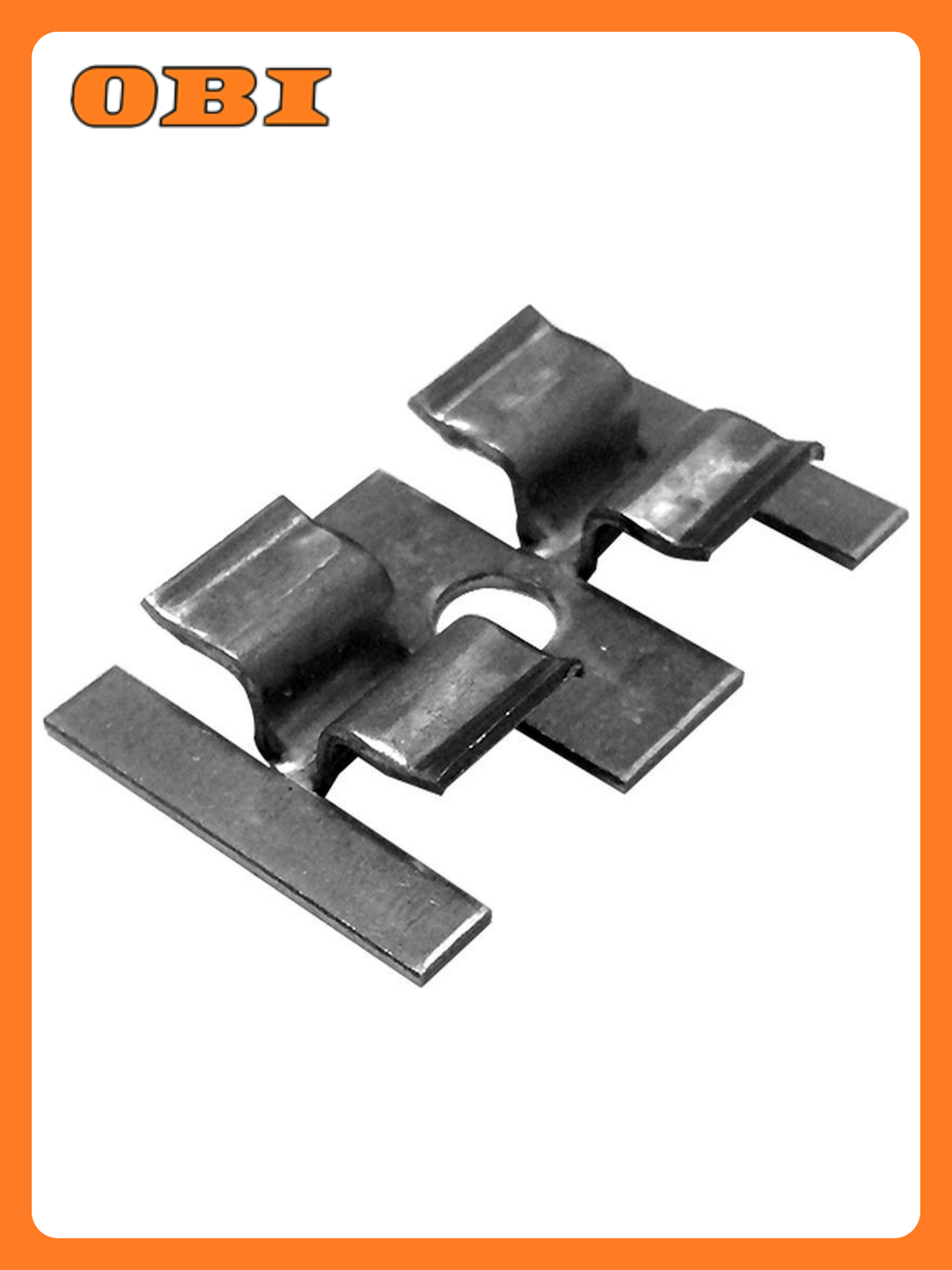 Клипса монтажная MultiDeck  оцинкованная сталь  длина 0 2 м  ширина 18 5 см  23 шт