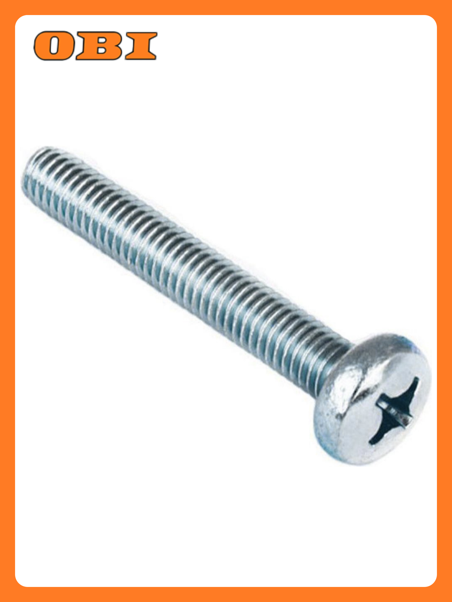 Винт DIN 7985 Стройбат М6х50 сталь оцинкованное покрытие 6 шт