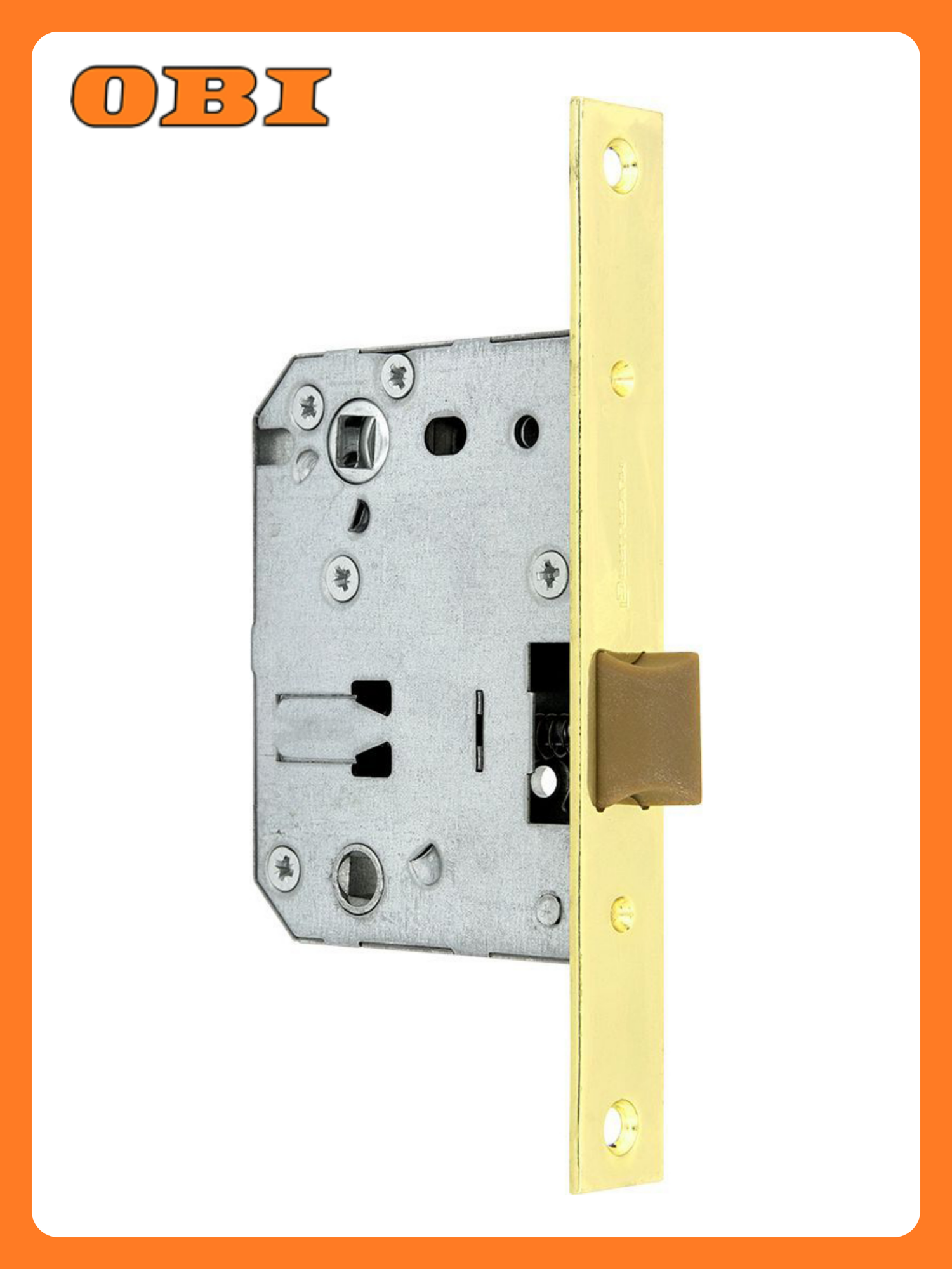 Дверная защелка врезная Palladium 470 PB 219x110x22 мм металл