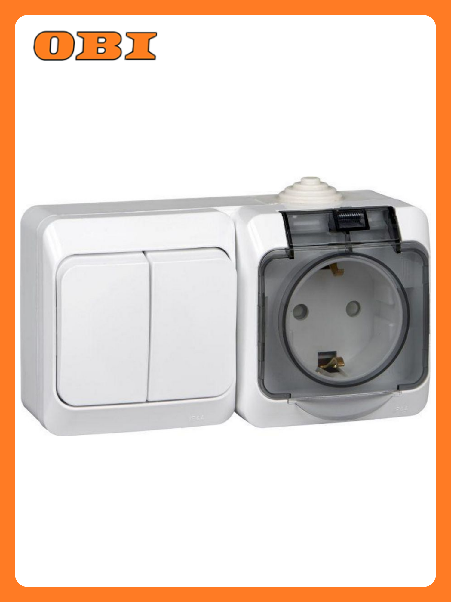 Блок ОП Этюд розетка 16А 250В евростандарт IP44 бел. SE BPA16-242B