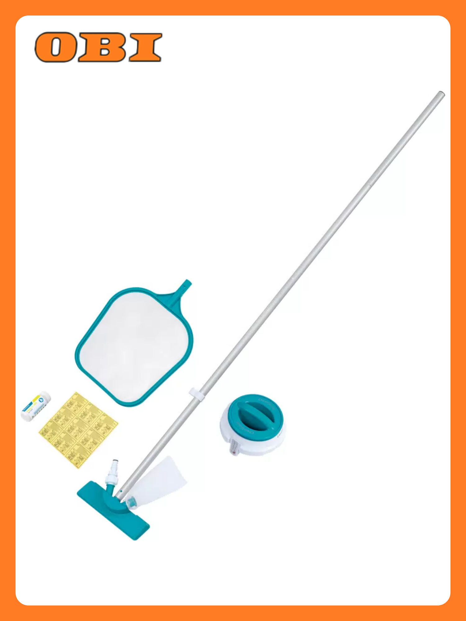 Набор для чистки бассейна Bestway Aquaclear для каркасных бассейнов пластик алюминий голубой