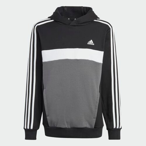 Худи adidas, размер 15-16 лет, черный, белый