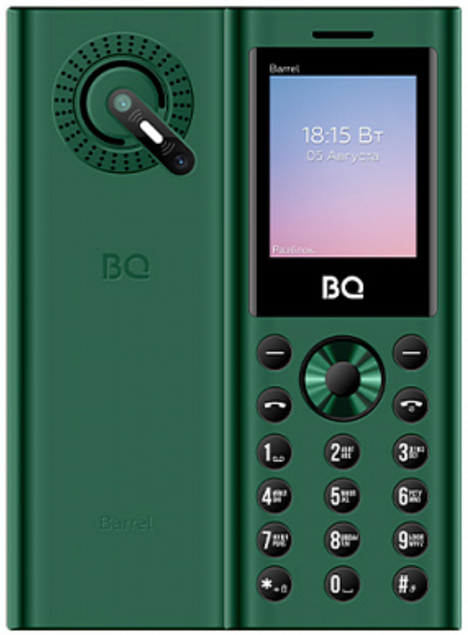 Сотовый телефон BQ 1858 Barrel Green-Black