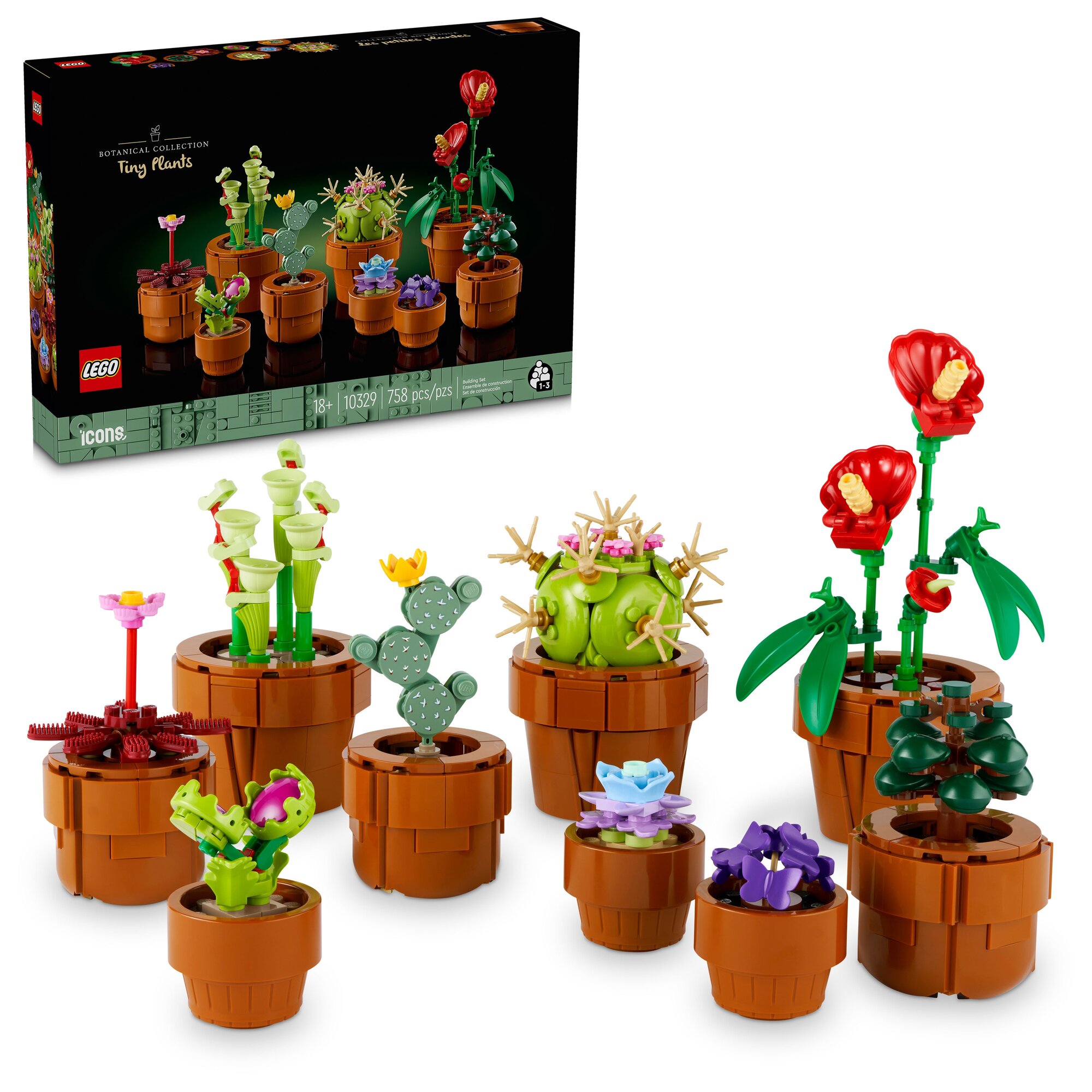 Конструктор LEGO Маленькие растения 10329, 758 дет.