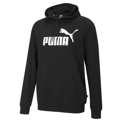Толстовка PUMA Essentials Big Logo Men’s Hoodie, размер XS, черный толстовка puma essentials big logo men’s hoodie размер s черный