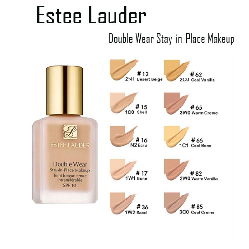 Estee Lauder Тональный крем Double Wear Stay-in-Place, SPF 10, 30 мл, оттенок: 1C0 Shell