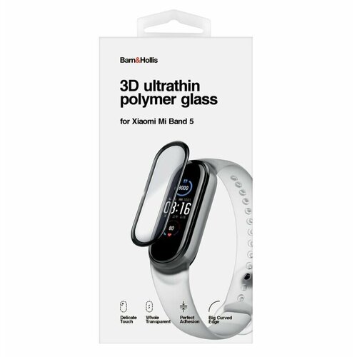 Защитное стекло Barn&Hollis для Xiaomi Mi Band 5 3D Black УТ000022687