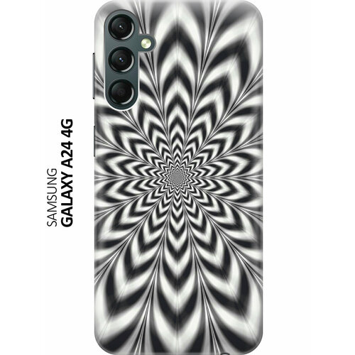 Силиконовый чехол Черно-белая иллюзия на Samsung Galaxy A24 / Самсунг А24 силиконовый чехол на samsung galaxy a24 самсунг а24 с эффектом блеска черно белая иллюзия