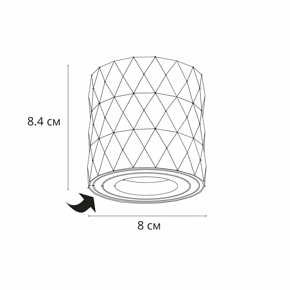 Потолочный светильник Arte Lamp FANG A5559PL-1BK