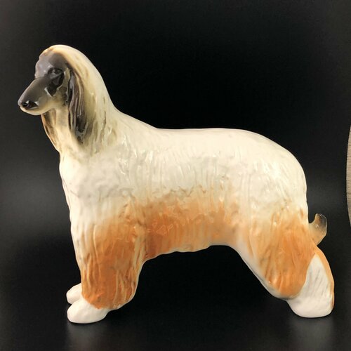 Статуэтка «Афганская борзая», СССР, ЛФЗ, фарфор, 1970-е гг.