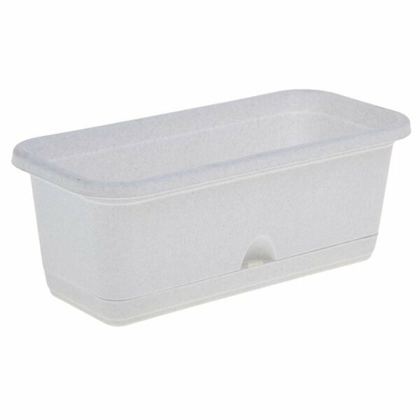 фото Для балкона Darel Plastic Балконное кашпо ДАР 60*20*17см 12л мрамор