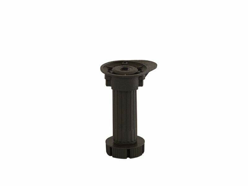 Опора цокольная FIRMAX, H=120 мм, пластик, черный, 10 шт — фото 1