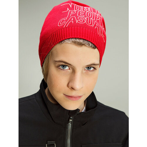 фото Шапка noble people, размер 54/58, красный