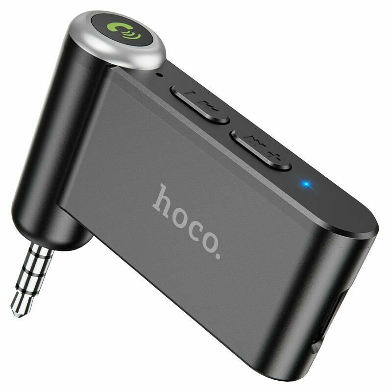 AUX Bluetooth Ресивер Hoco E58 / автомобильный Bluetooth адаптер для музыки и громкой связи