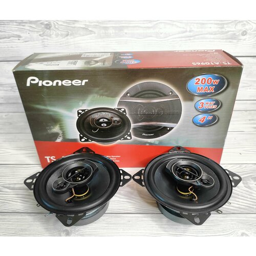 Автомобильные Динамики диаметром 10 см Pioneer TS-A 1096 3х полосные 200W 195000₽
