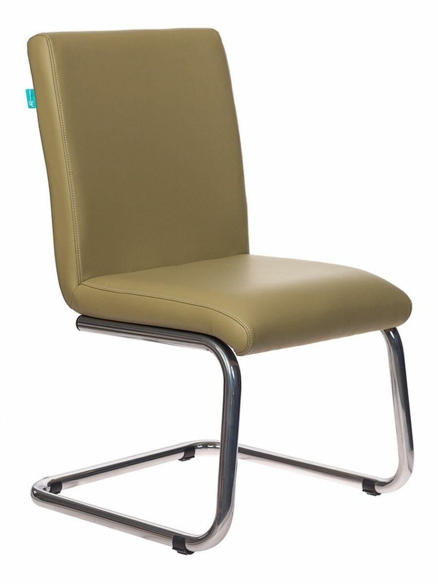Кресло CH-250-V зеленый эко. кожа полозья металл хром CH-250-V/KRIT-GREEN