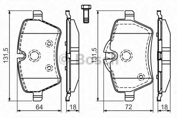 Тормозные колодки Bosch - фото №16