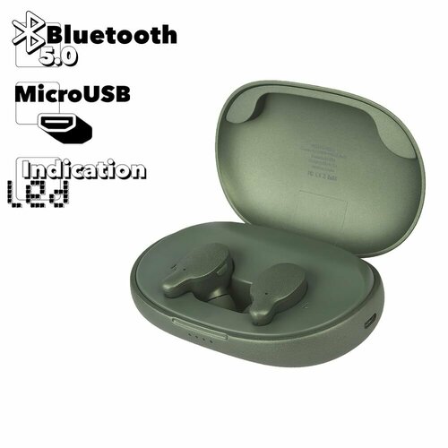 TWS Bluetooth гарнитура вставная стерео Remax TWS-3 зеленая 216000₽