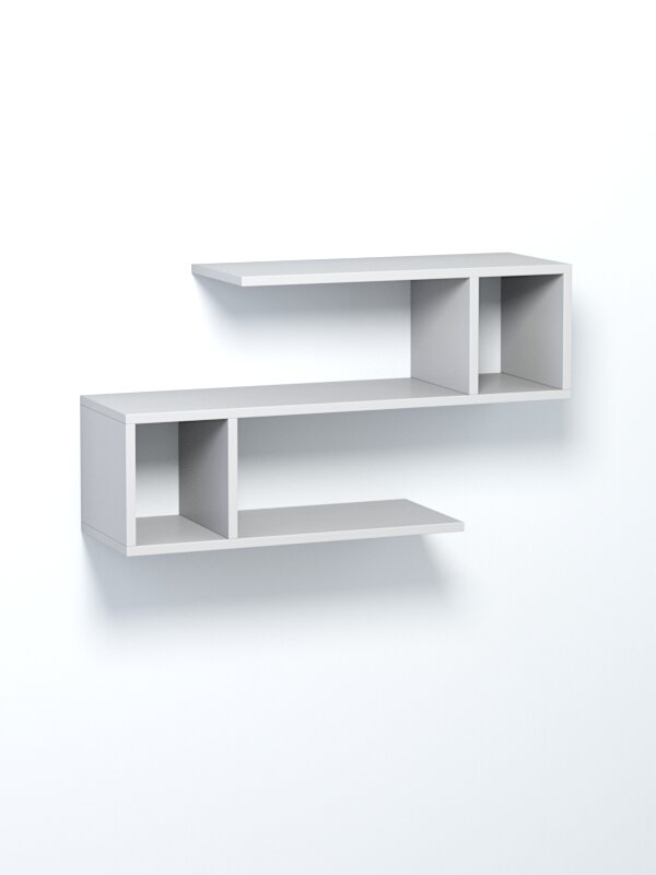 Полка настенная "вайб" №3, Серый. Производитель товара - компания Westcom.