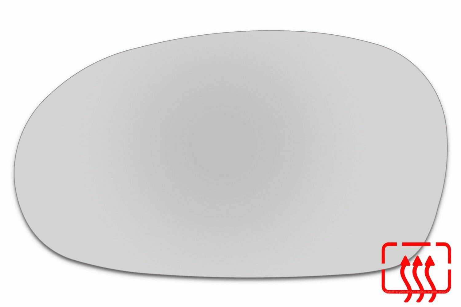 Зеркальный элемент левый KIA Rio I (99-02) сфера нейтральный с обогревом