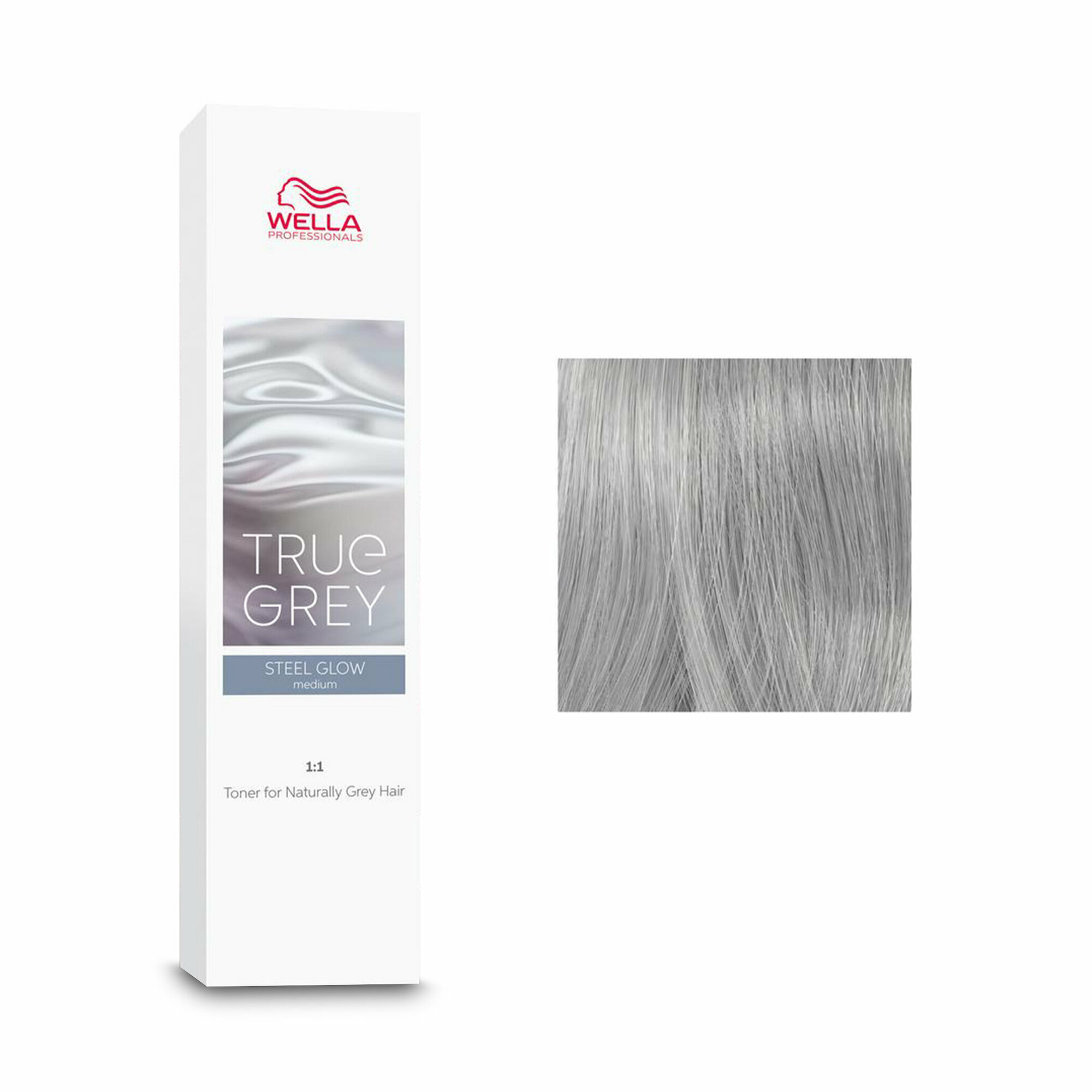 Wella Professionals True Grey - тонер-тонер для натуральных волос Steel Glow Medium, 60мл