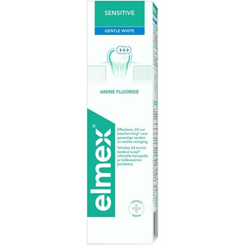 Зубная паста Elmex Sensitive Gentle Whitening, 75 мл (из Финляндии)