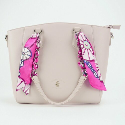 фото Сумка тоут beverly hills polo club, лиловый