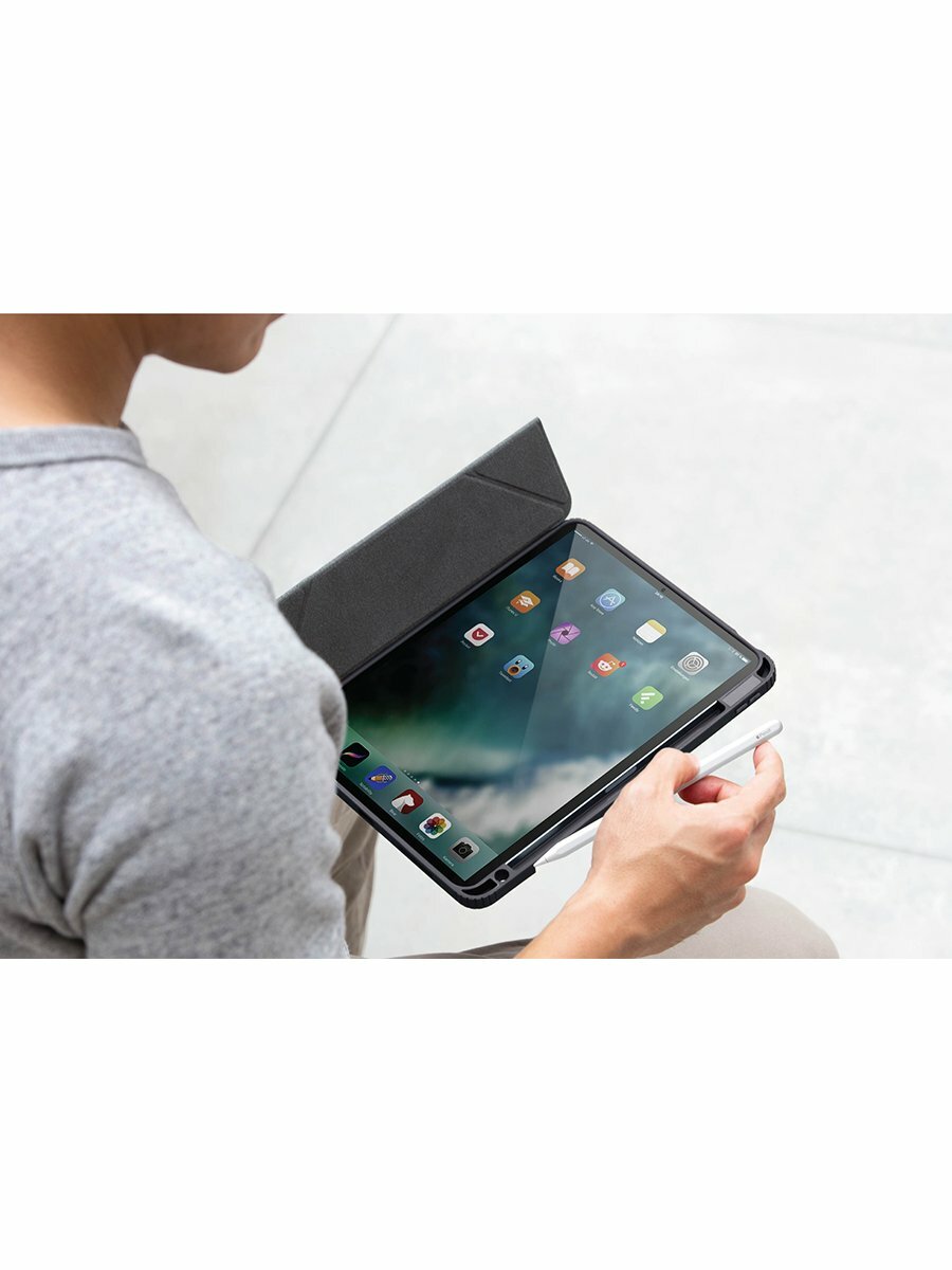 Чехол Uniq Moven Anti-microbial для iPad Pro 11 (2022/21/20) с отсеком для стилуса синий