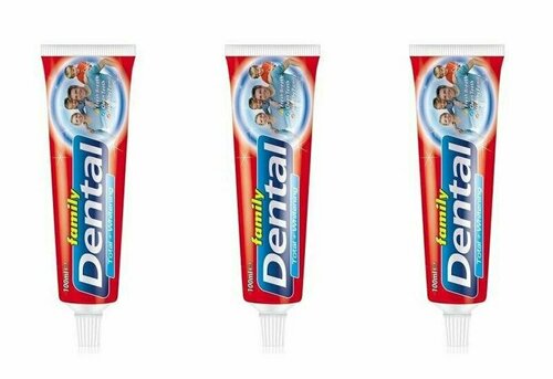 Rubella Зубная паста Dental Family Total+Whitening, 100 мл, 3 шт