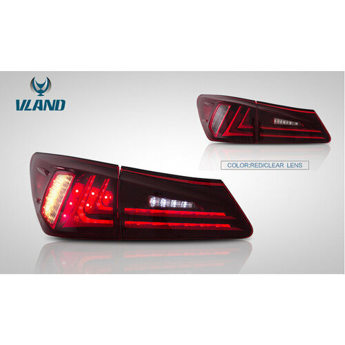Стоп-сигналы Lexus IS250 2005-2012 год тюнинг стиль 2013 г красные