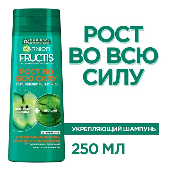 Шампунь для волос Garnier Fructis Рост во всю силу 250мл