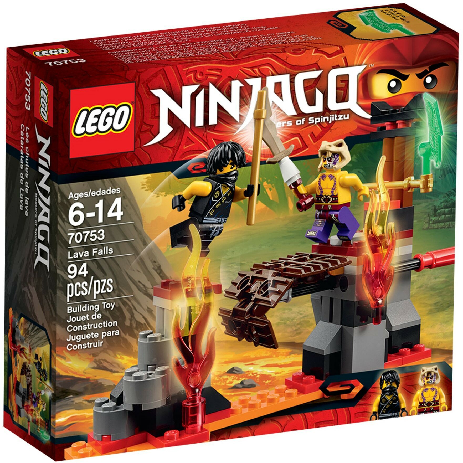 Конструктор LEGO Ninjago 70753 Сражение над лавой, 94 дет.