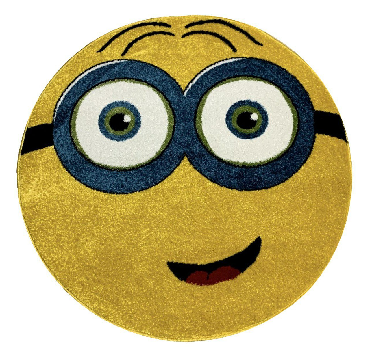 Ковер яркий круглый 100*100см / прикроватный ковер для комнаты / яркий коврик / мягкий ковер / ковер в подарок