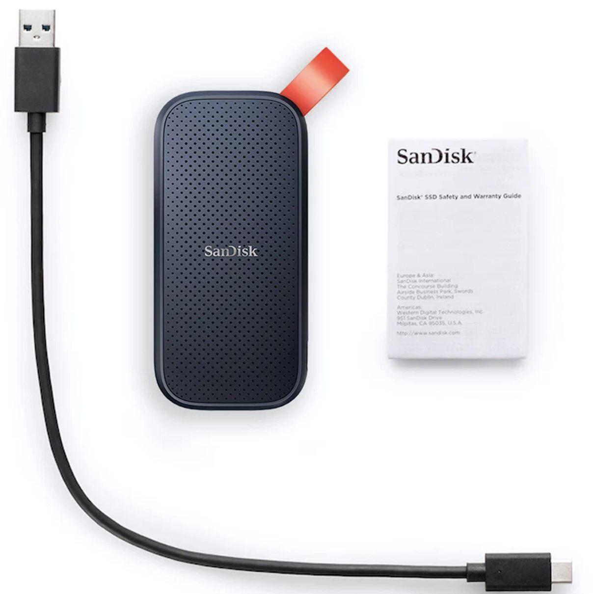 Внешний накопитель SSD Sandisk Portable SDSSDE30-1T00-G26 USB 3.2 1.8"1TB