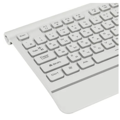Клавиатура проводная DEXP белая игровая с подсветкой мембранная клавиш - 104 USB 390000₽