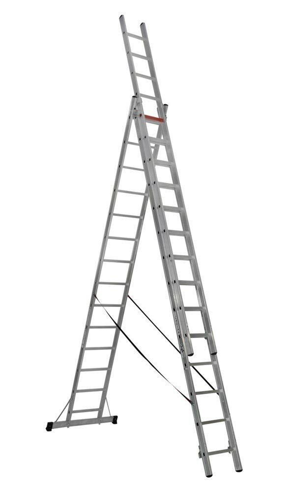 Трехсекционая Лестница Cagsan 3Х14 Профессиональная Длина 9.70 М Нагрузка 150 Кг.