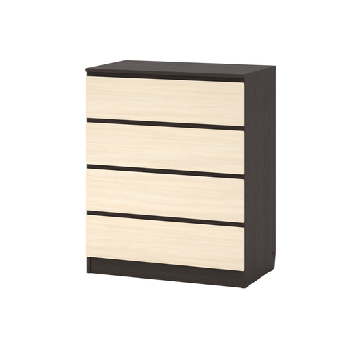 Комод Норд Корпус Венге Фасад дуб молочный 4 ящика 8437₽
