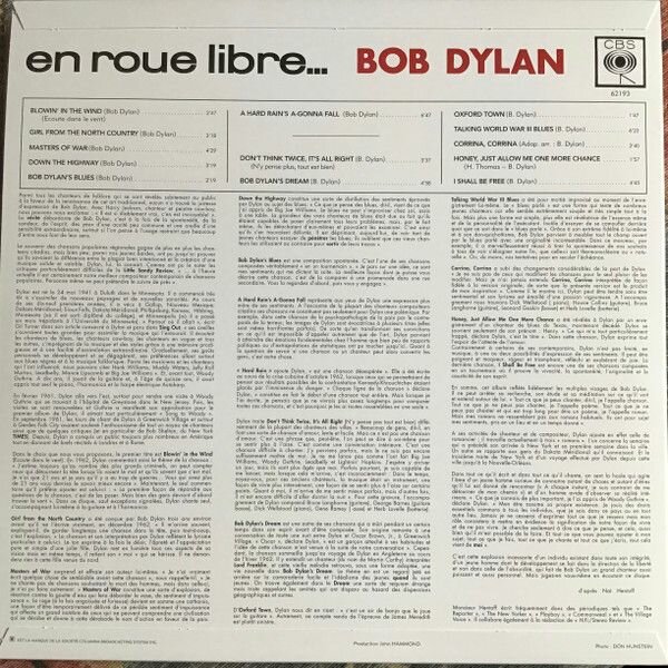 Bob Dylan – The Freewheelin' Bob Dylan (En Roue Libre.) (French Edition)