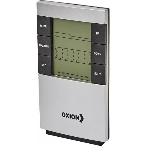 Часы-метеостанция Oxion OTM379 с встроенным датчиком метеостанция oxion otm3331 комнатная с проводным датчиком