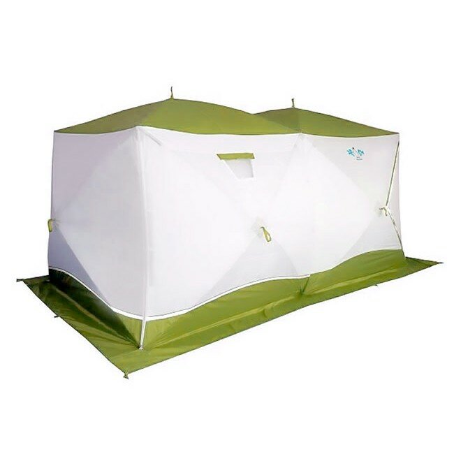 Палатка зимняя куб "Premium" 4,2х2,1 м, 2-х комнатная, 3 слоя следопыт PF-TW-41