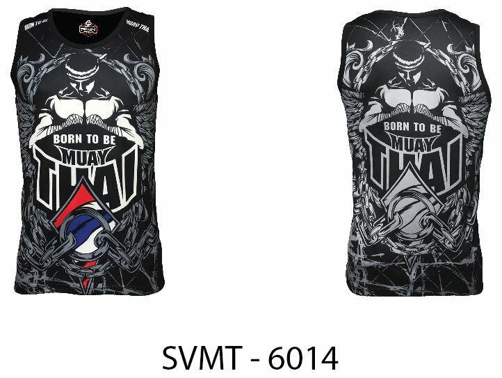 Футболка Born to be Muaythai, размер S, черный — фото 1